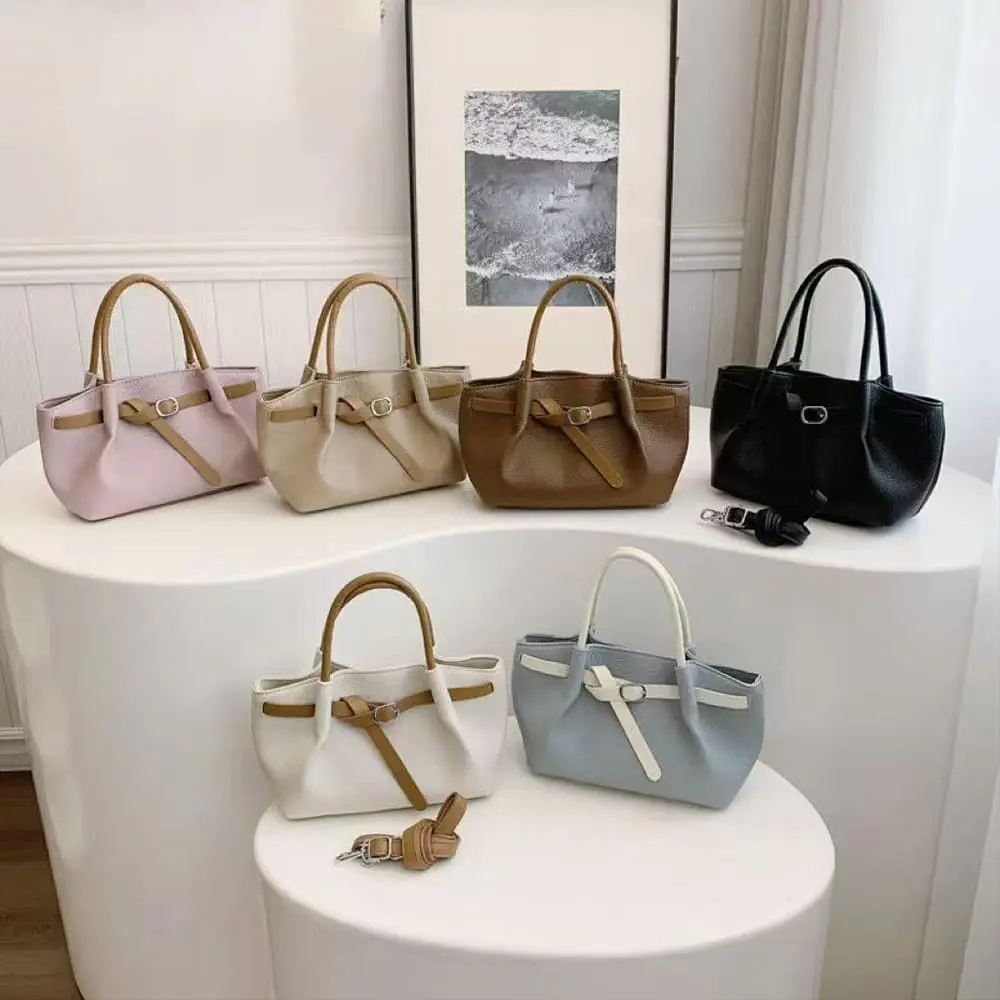 Structured Belted Tote — Satguru's women's collection